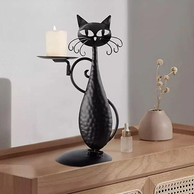 Black Cat Candle Holder - Image 8