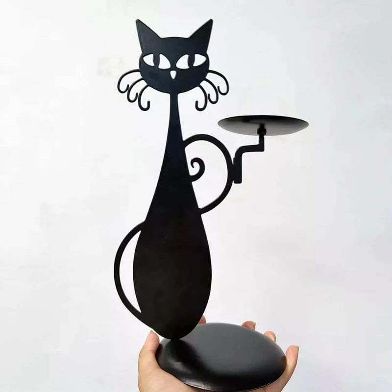 Black Cat Candle Holder - Image 9