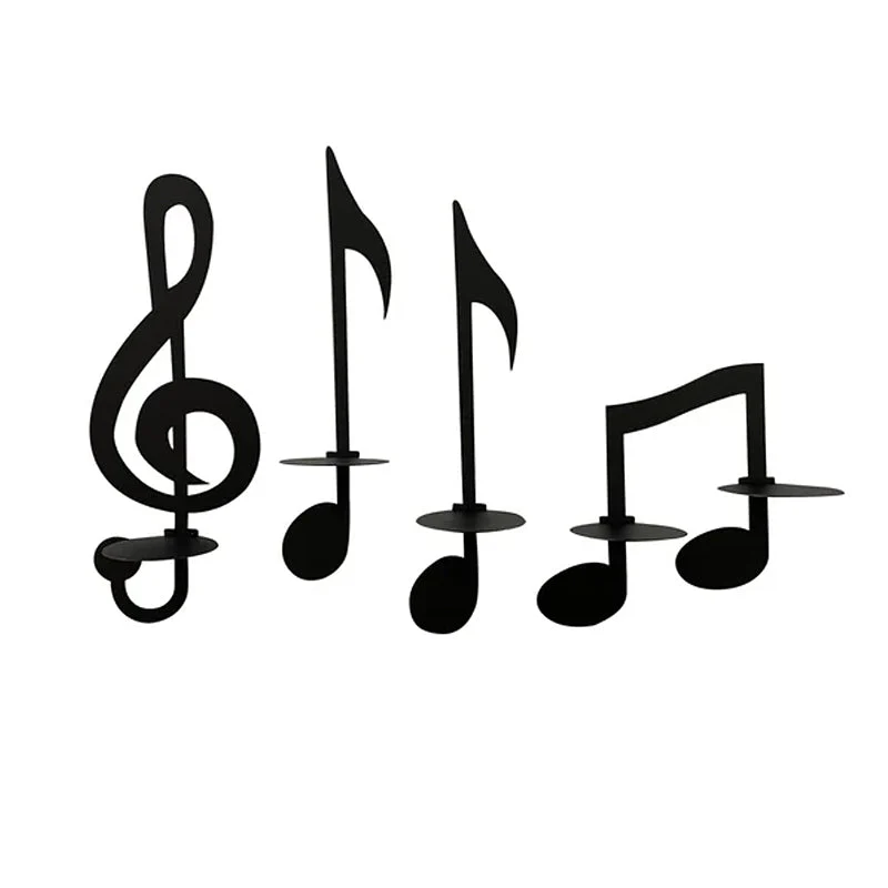 Black Music Note Wall Sconce - Image 13
