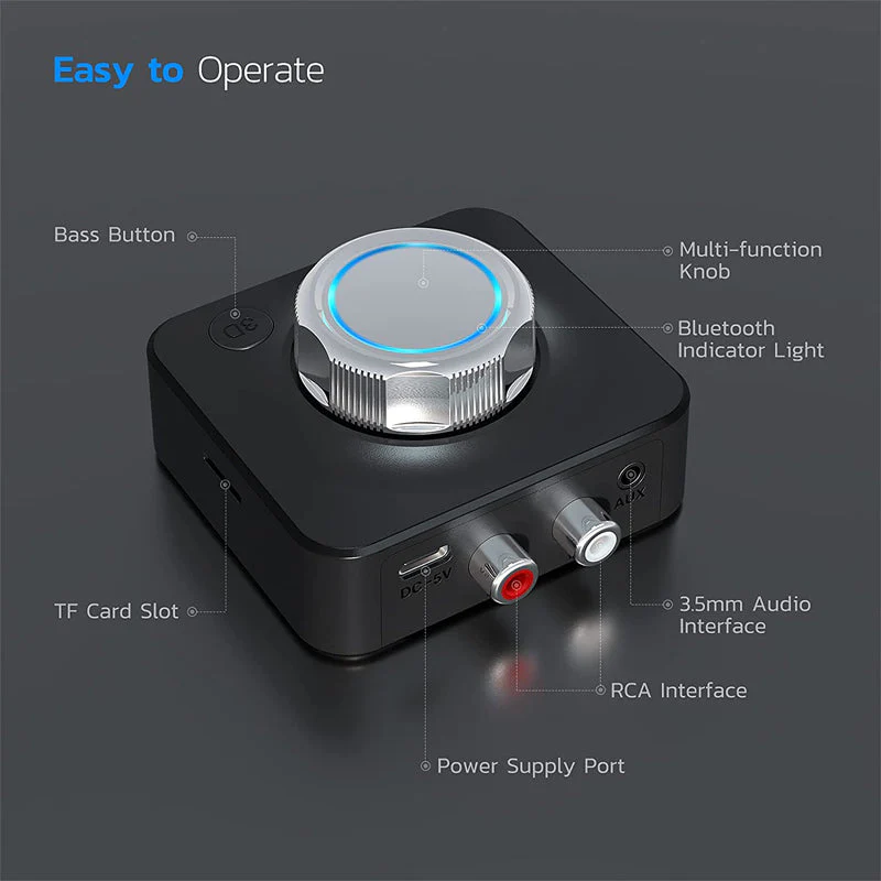 Bluetooth 5.0 Audio RCA Receiver - Image 6