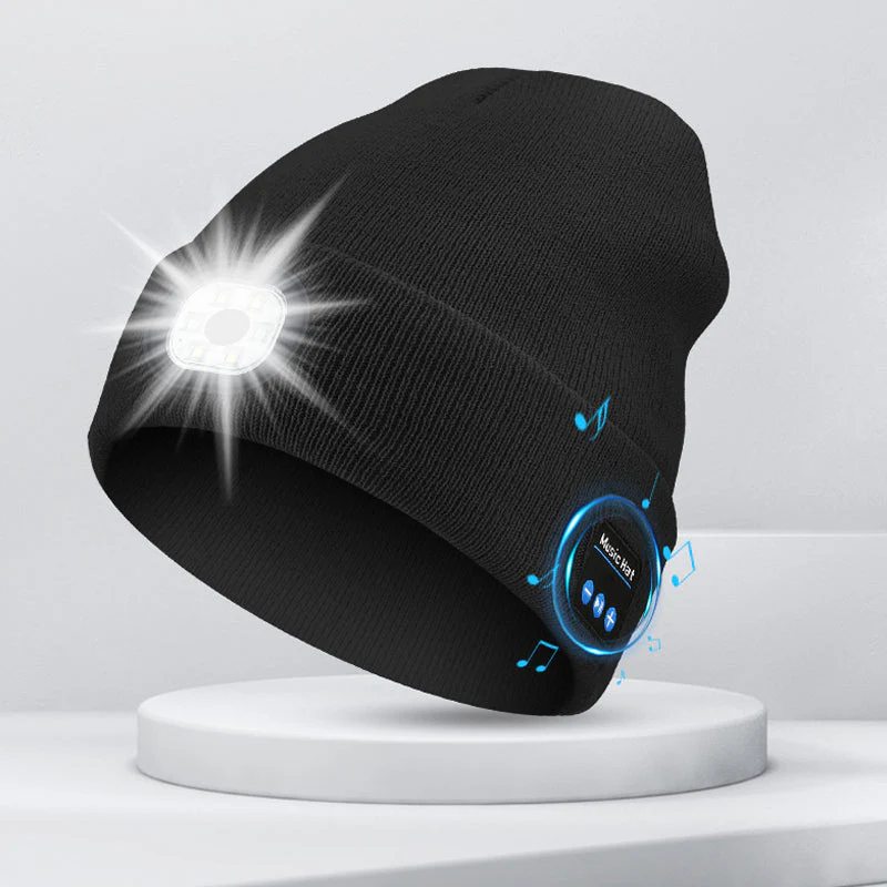 Bluetooth Beanie with LED Light & Removable Speakers - Image 14
