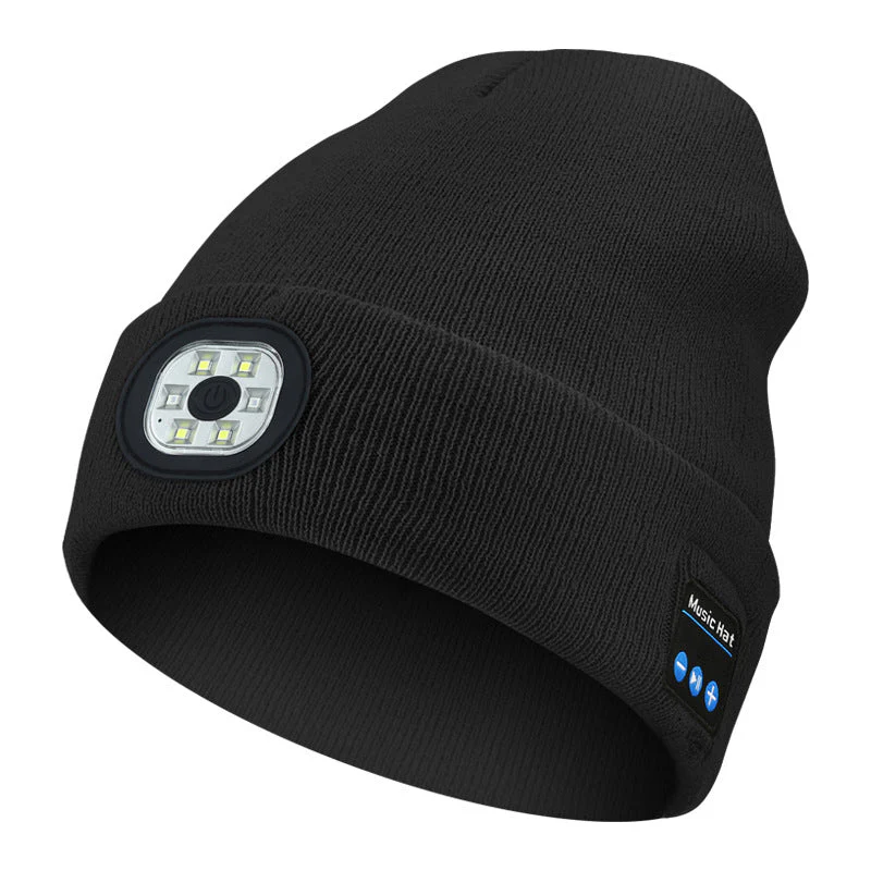 Bluetooth Beanie with LED Light & Removable Speakers - Image 21