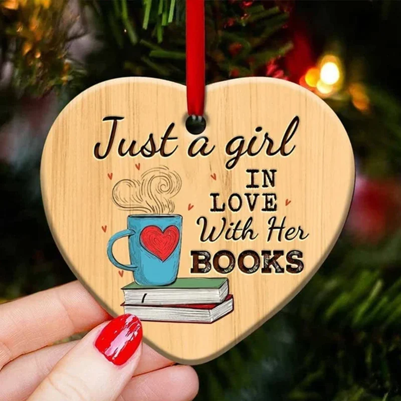 Book Lovers Heart Ornament - Image 4