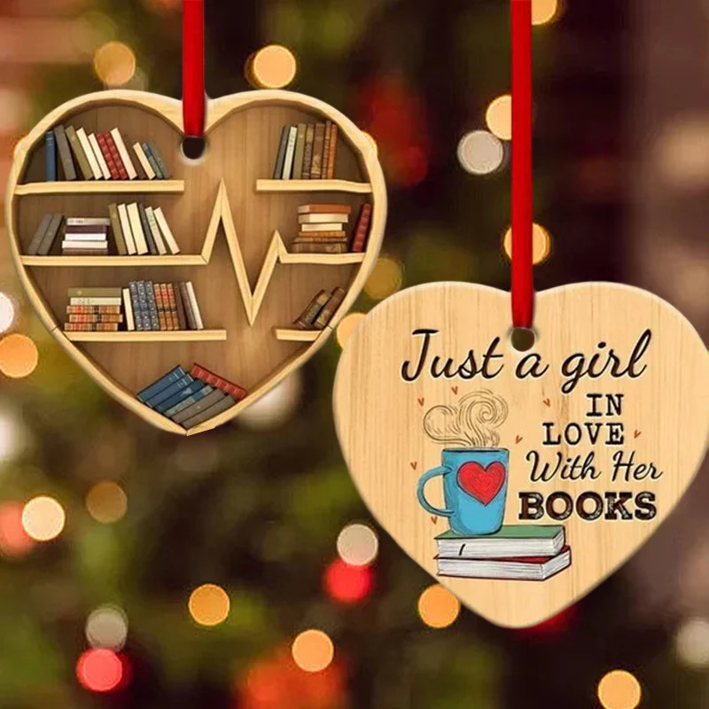 Book Lovers Heart Ornament - Image 5