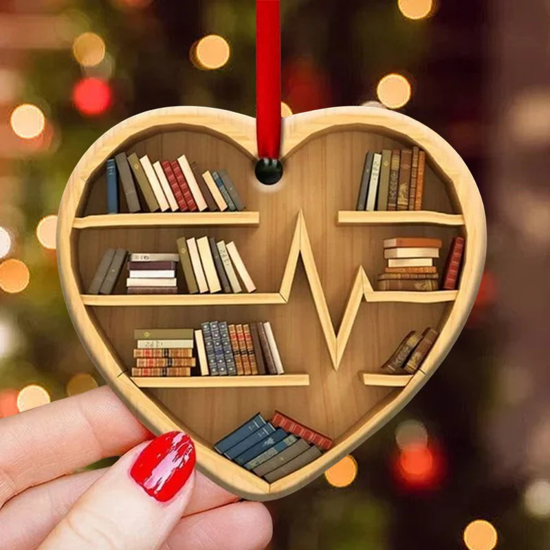 Book Lovers Heart Ornament - Image 6