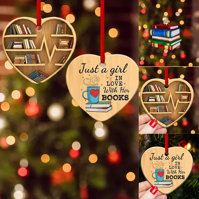 Book Lovers Heart Ornament - Image 7