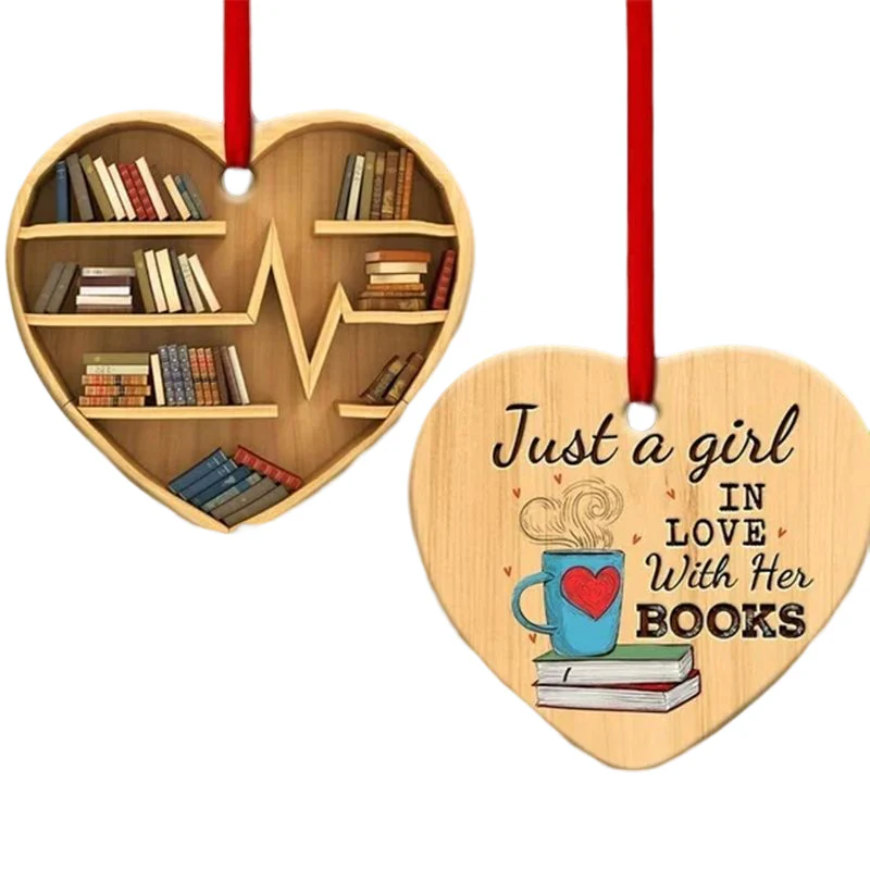 Book Lovers Heart Ornament - Image 8