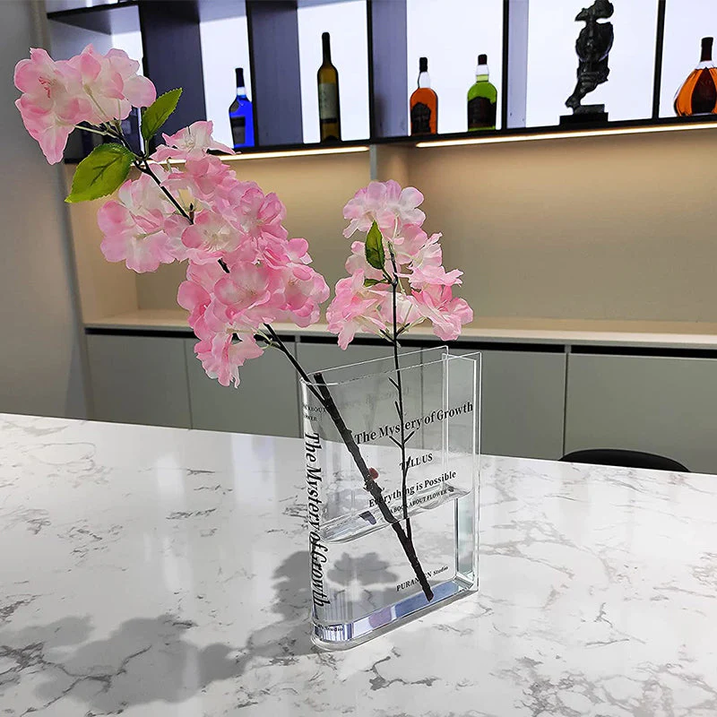 Book Shape Acrylic Vase - Image 3