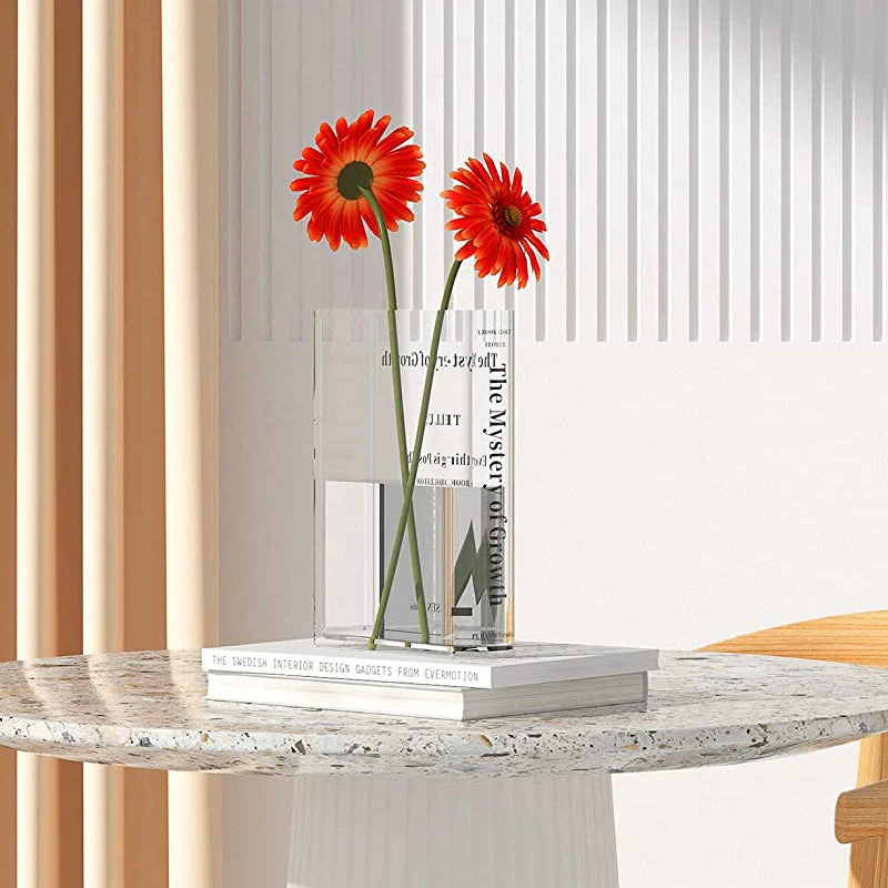 Book Shape Acrylic Vase - Image 4