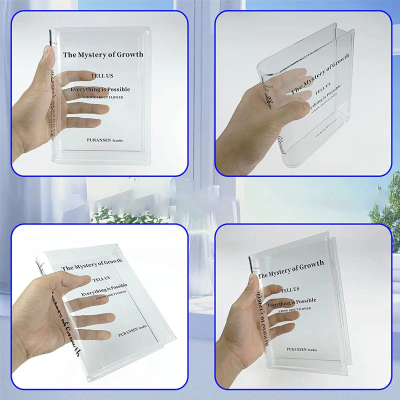 Book Shape Acrylic Vase - Image 5