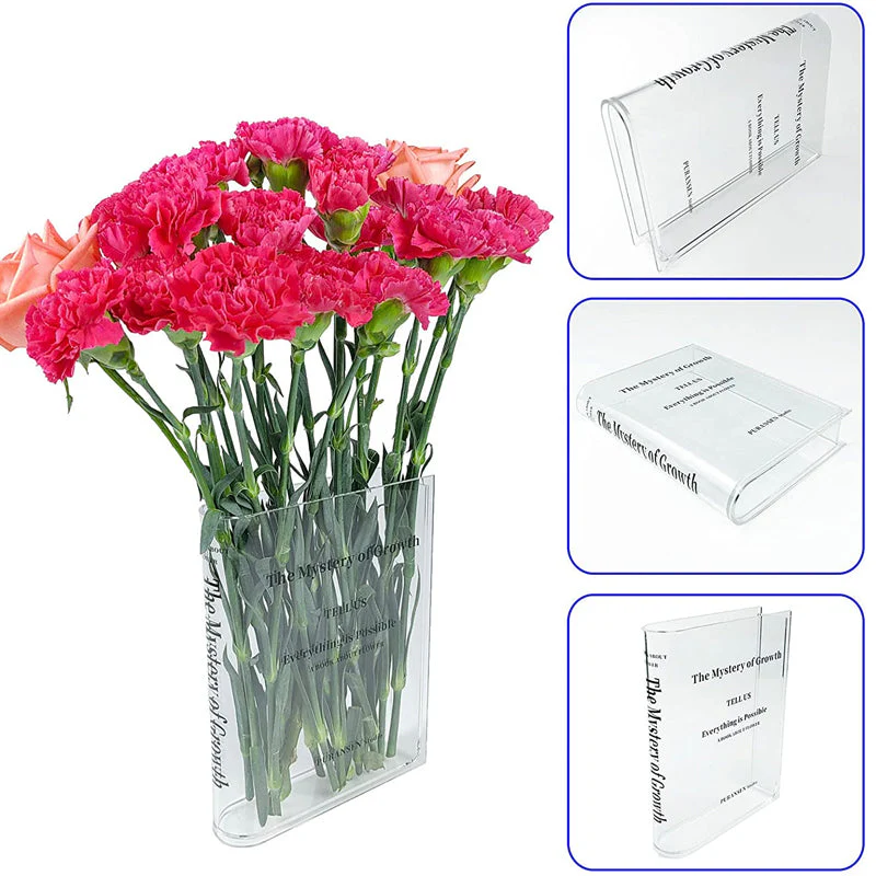 Book Shape Acrylic Vase - Image 6