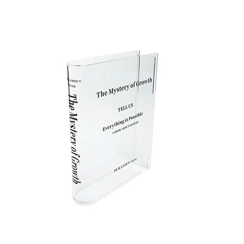 Book Shape Acrylic Vase - Image 8