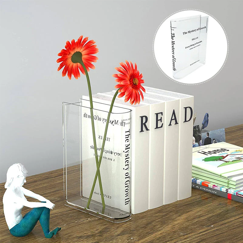 Book Shape Acrylic Vase - Image 9