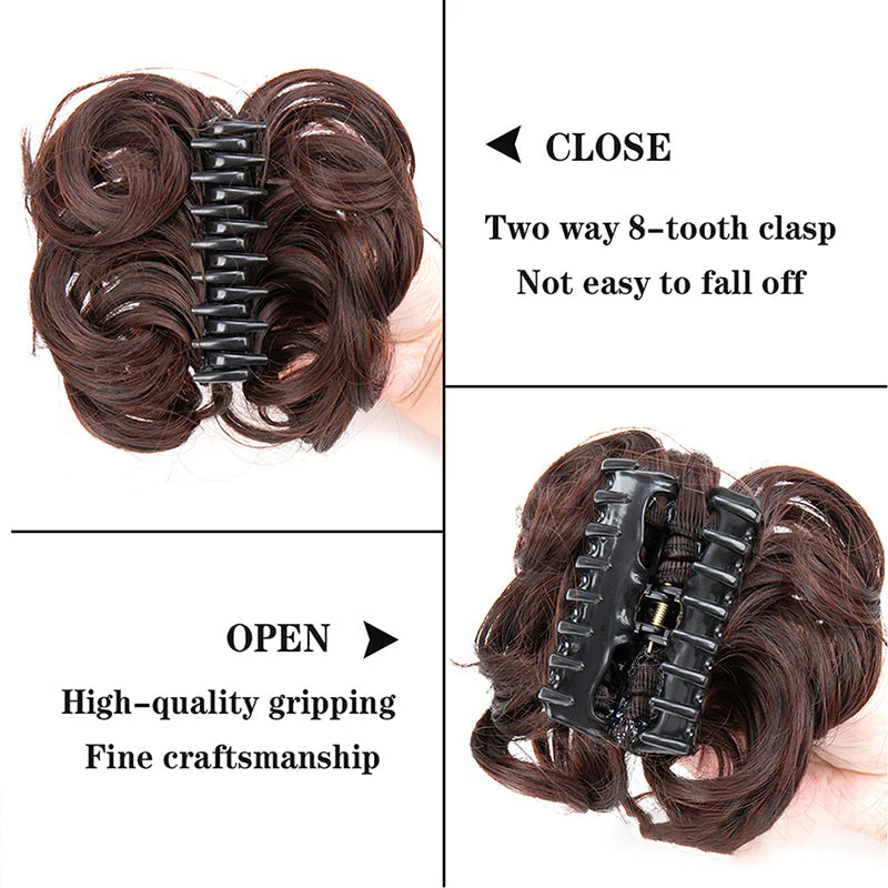 Bun Clipping Flower Bud Wig - Image 10