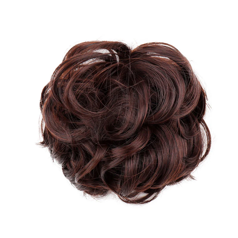 Bun Clipping Flower Bud Wig - Image 11