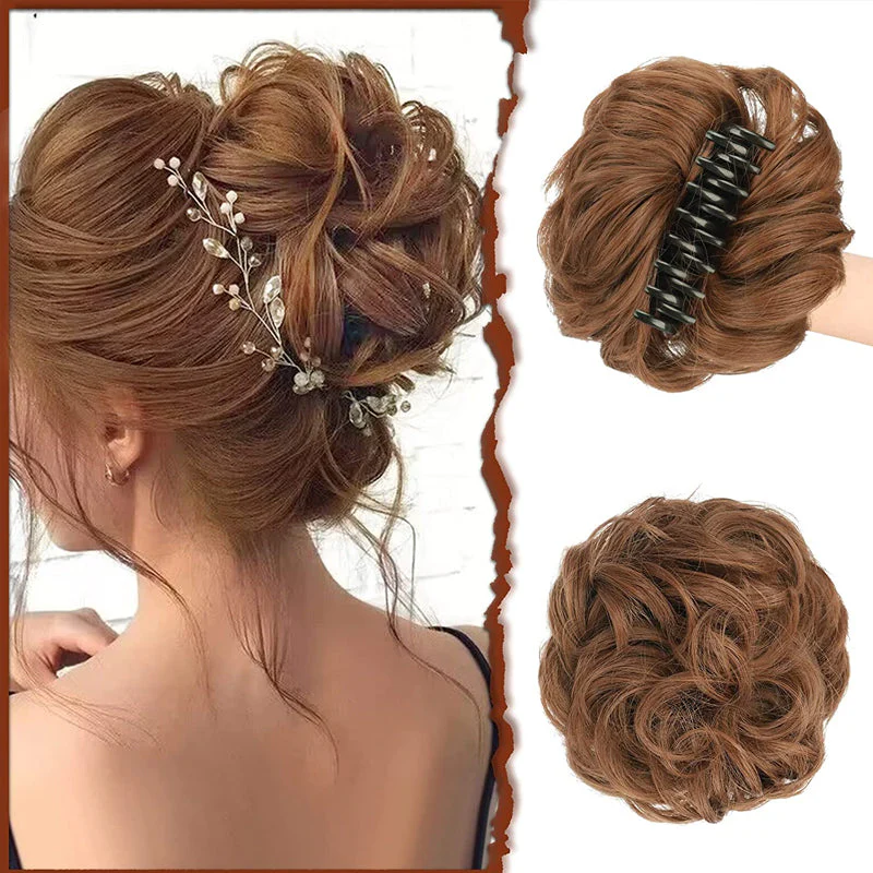 Bun Clipping Flower Bud Wig - Image 9