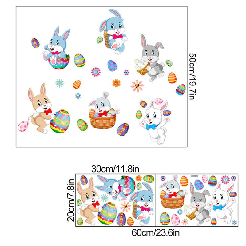 Bunny Egg Wall Sticker（2 pcs） - Image 10