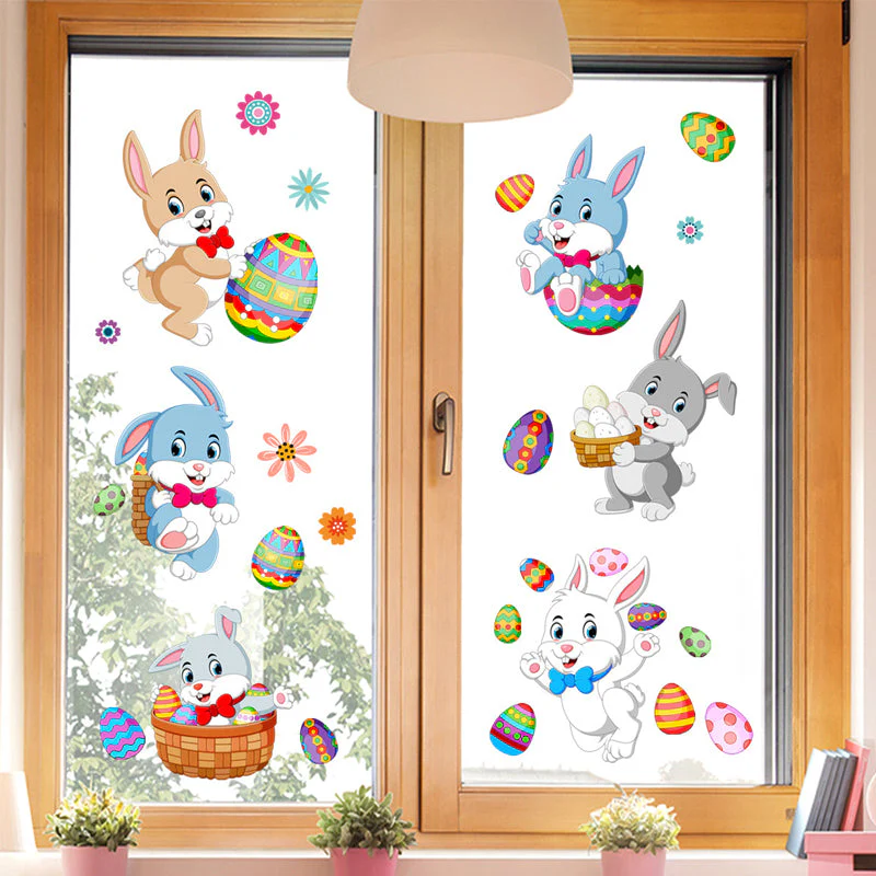 Bunny Egg Wall Sticker（2 pcs） - Image 3