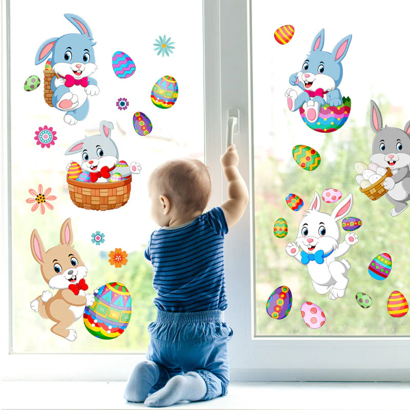 Bunny Egg Wall Sticker（2 pcs） - Image 4