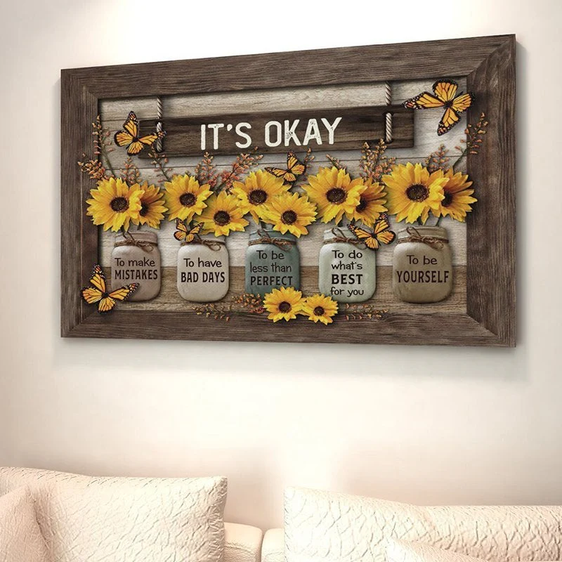 Butterfly Sunflowers Wall Art - Image 4