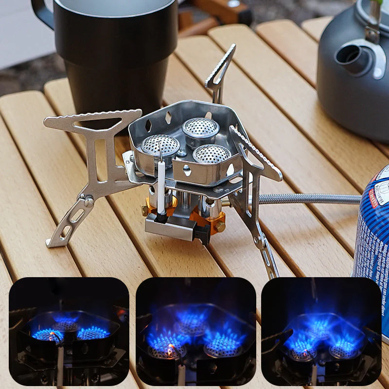 Camping Outdoor Windproof Gas Burner - Image 2
