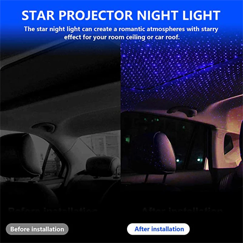 Car and Home Ceiling Romantic USB Night Light - Image 2