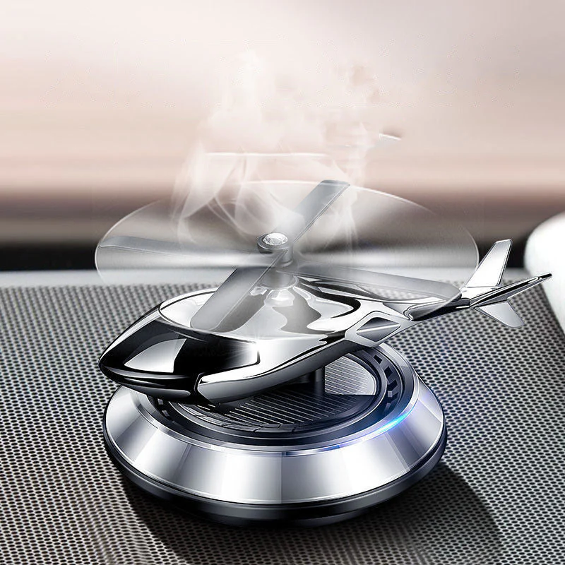 Car Aromatherapy Solar Helicopter Decoration - Image 2