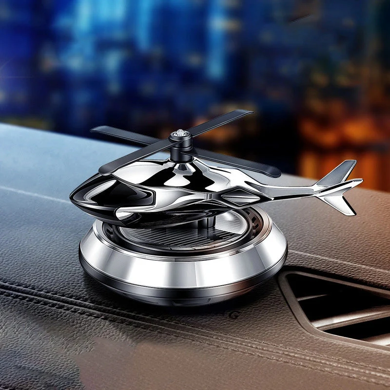 Car Aromatherapy Solar Helicopter Decoration - Image 3