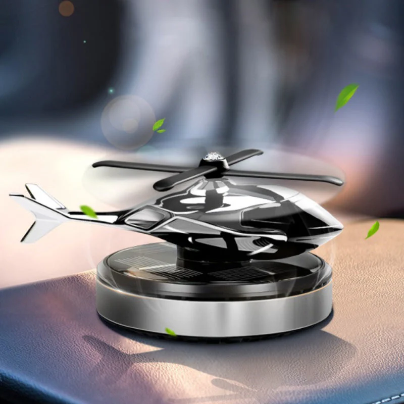 Car Aromatherapy Solar Helicopter Decoration - Image 4