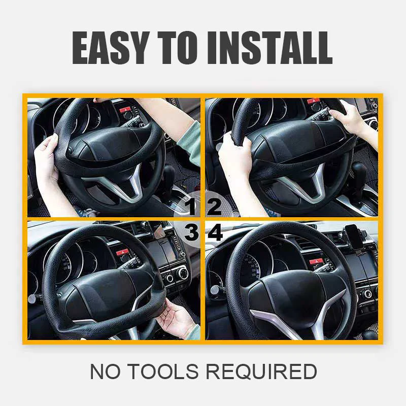 Car Silicone Steering Wheel Cover - Image 2