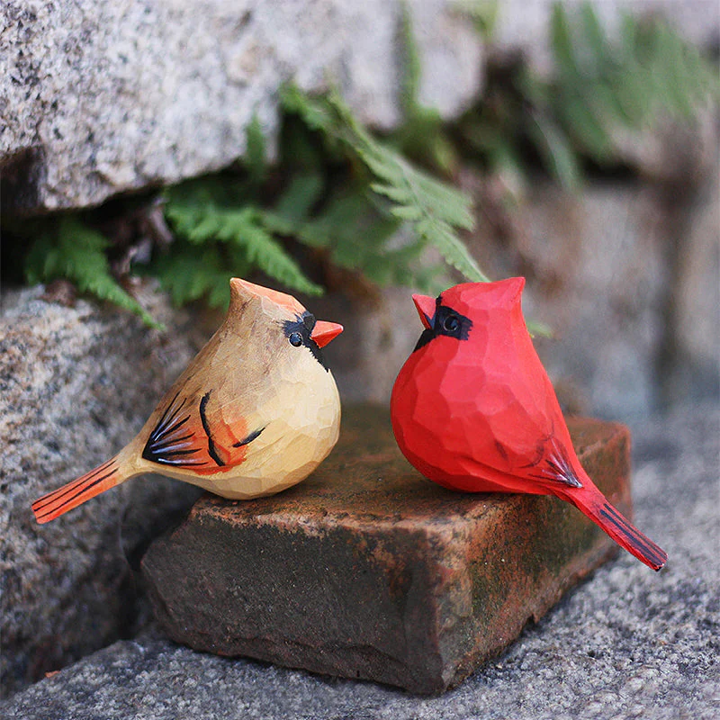 Cardinal Hand Wood Carving - Image 3