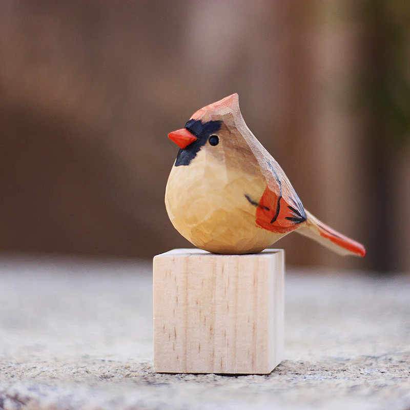 Cardinal Hand Wood Carving - Image 7