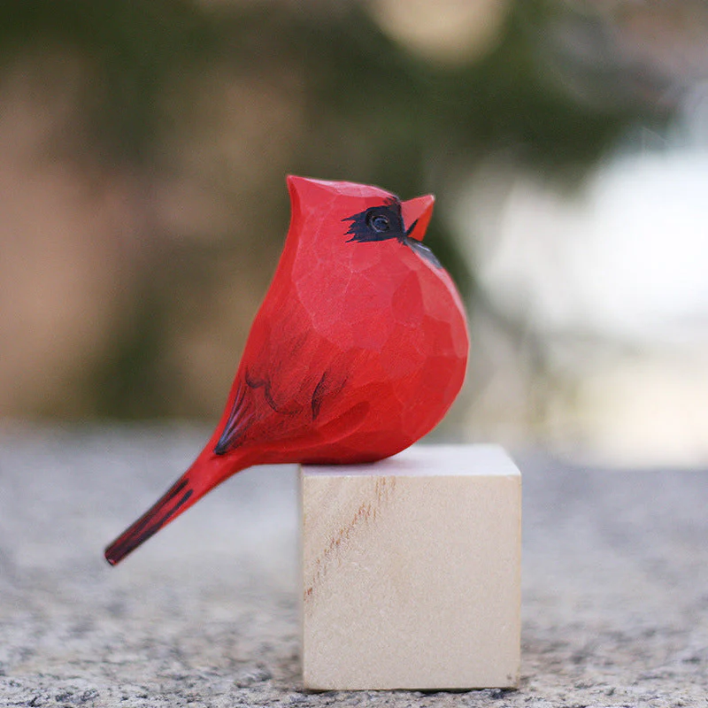 Cardinal Hand Wood Carving - Image 8