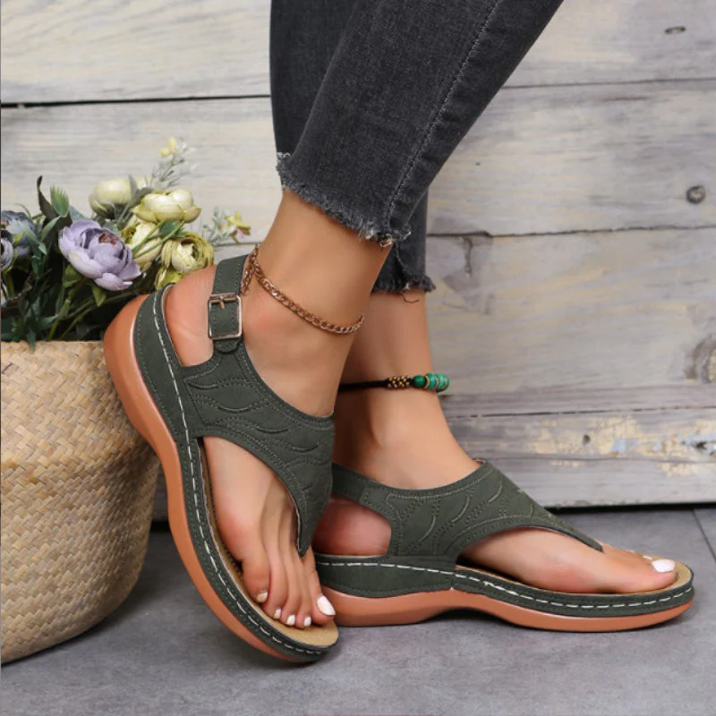 Casual Comfort Wedge Sandals - Image 10