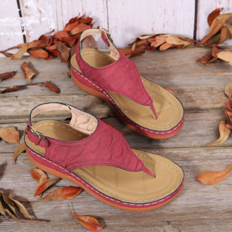 Casual Comfort Wedge Sandals - Image 2