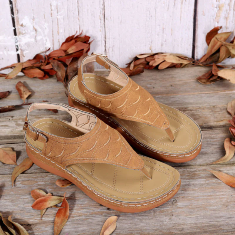 Casual Comfort Wedge Sandals - Image 5