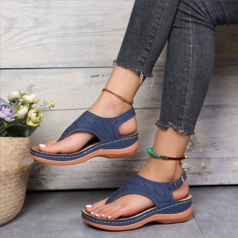 Casual Comfort Wedge Sandals - Image 6