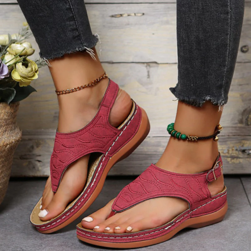 Casual Comfort Wedge Sandals - Image 8