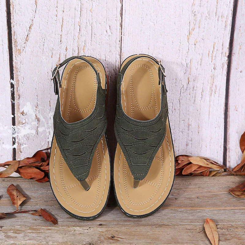 Casual Comfort Wedge Sandals - Image 9