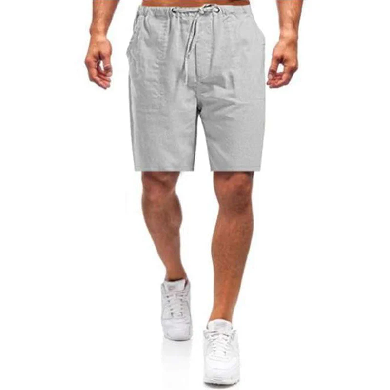 Casual Men's Casual Linen Shorts - Image 4