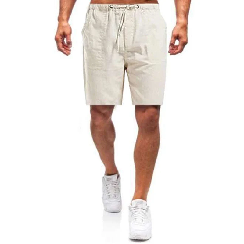 Casual Men's Casual Linen Shorts - Image 5