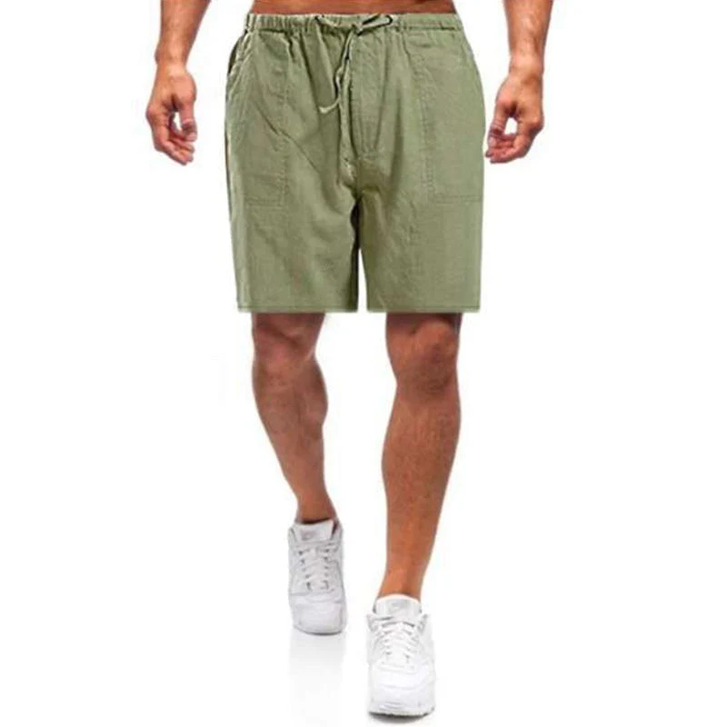 Casual Men's Casual Linen Shorts - Image 6