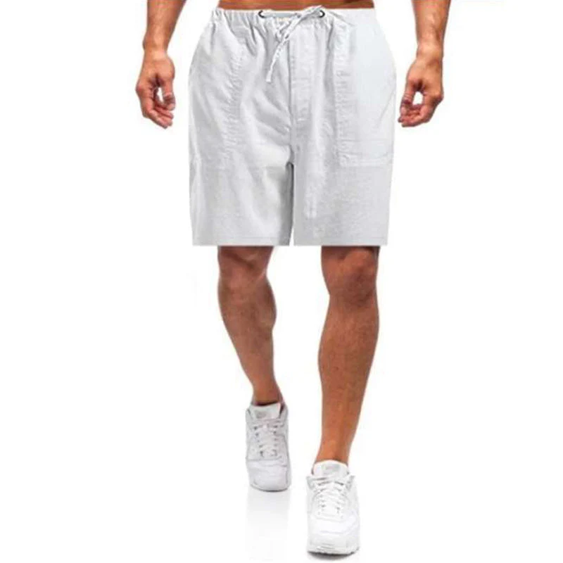 Casual Men's Casual Linen Shorts - Image 7