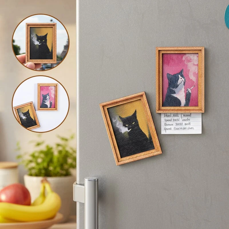 Cat Photo Frame Fridge Magnet - Image 2