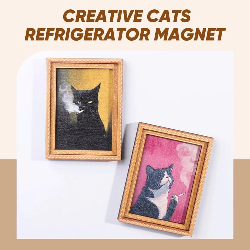 Cat Photo Frame Fridge Magnet - Image 3