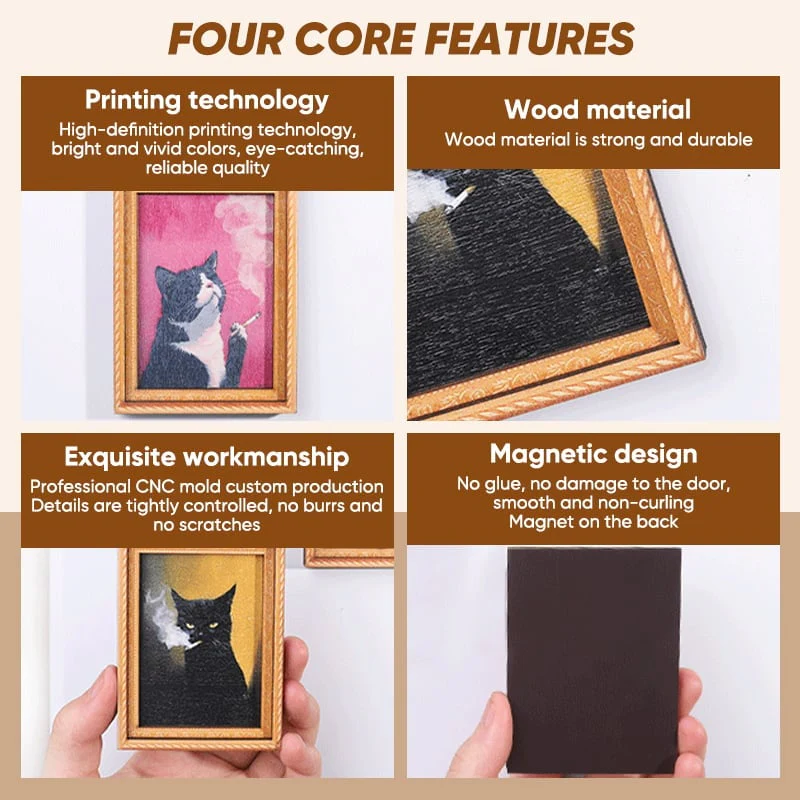 Cat Photo Frame Fridge Magnet - Image 5