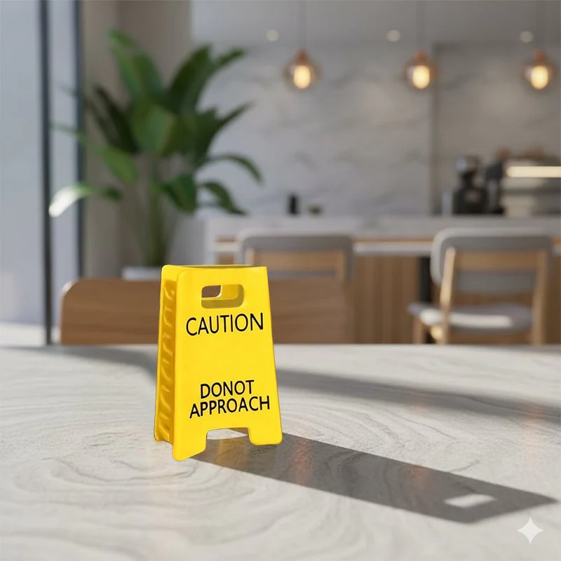 Caution Overstimulated Sign Hair Claw Clip - Image 6