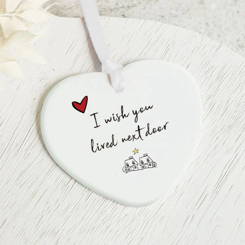 Ceramic Heart Hanging Ornament - Image 10