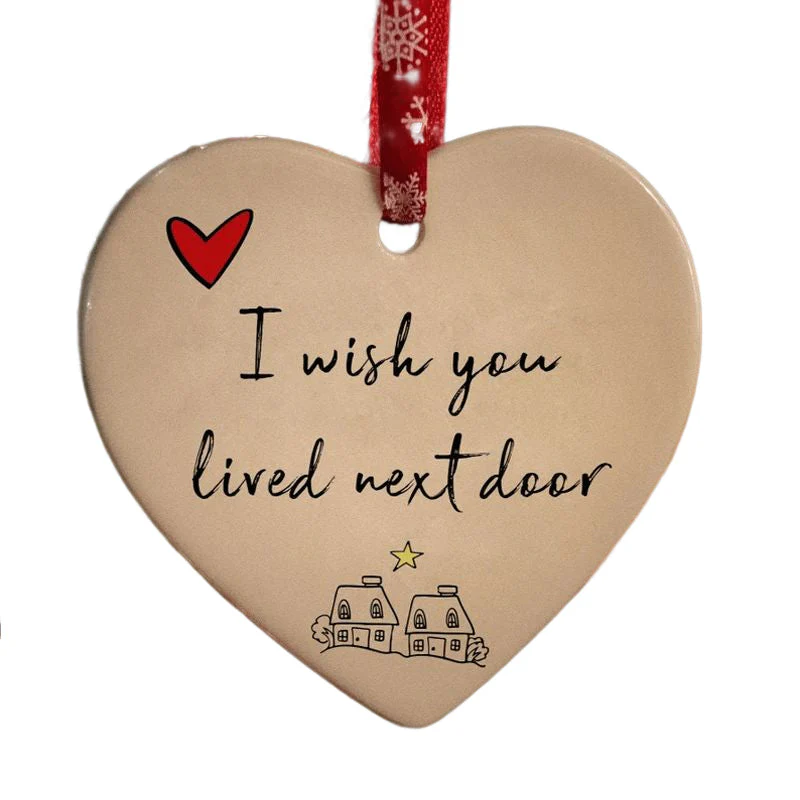 Ceramic Heart Hanging Ornament - Image 11