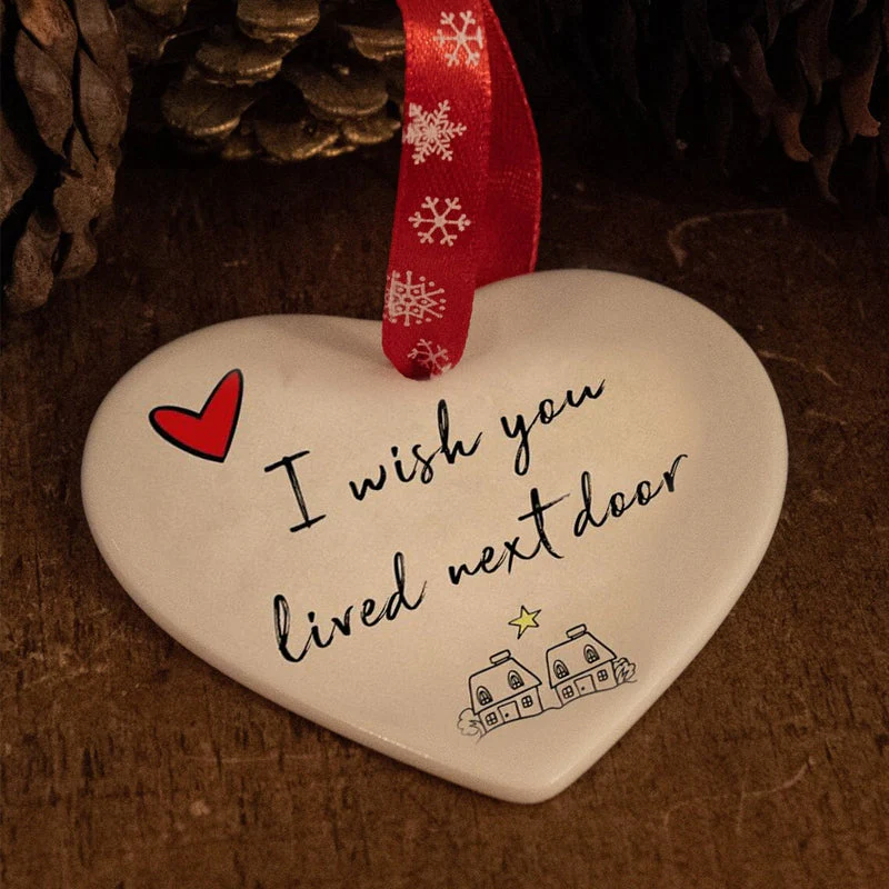 Ceramic Heart Hanging Ornament - Image 7